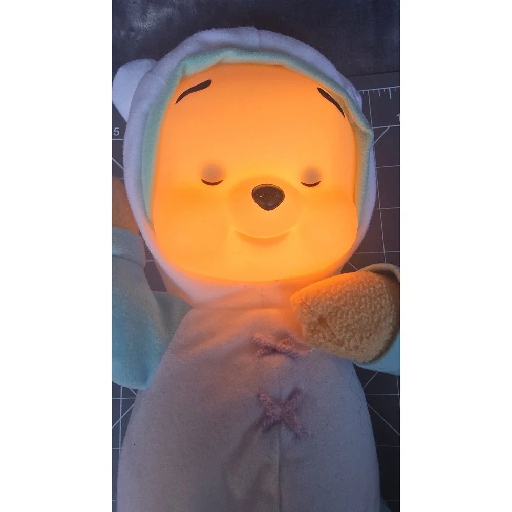 Disney Winnie the Pooh Lullaby Gloworm Plush Fisher-Price J2575 Blue White 2005
